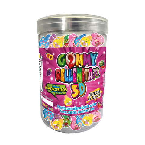 GOMMY RELLENITAX 3D AMOROSITOS