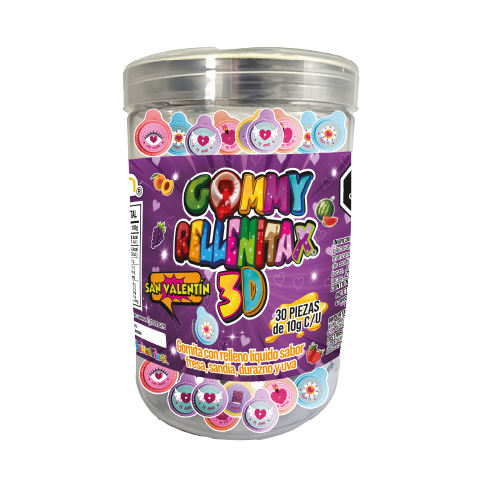 GOMMY RELLENITAX 3D SAN VALENTÍN