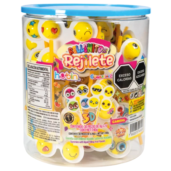 RELLENOS REJILETE 3D CARITAS